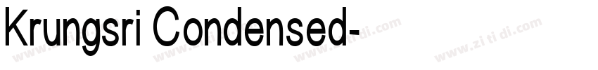Krungsri Condensed字体转换